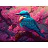 5d DIY Diamond Painting Cross Stitch Animals Kingfisher Flowers Diamond Embroidery Mosaic Full Round Drill Home Decor Arts