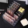 7 ячеек, органайзер для косметики, лоток для хранения, большая емкость, прозрачный дизайн, многоцелевой держатель для палитры теней для век
