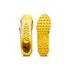 Puma Ultra Play Round Toe Lace-Up TT (Rubber Studs) Artificial Turf Soccer Shoes Men Soccer Shoes Yellow White Black 107528-04