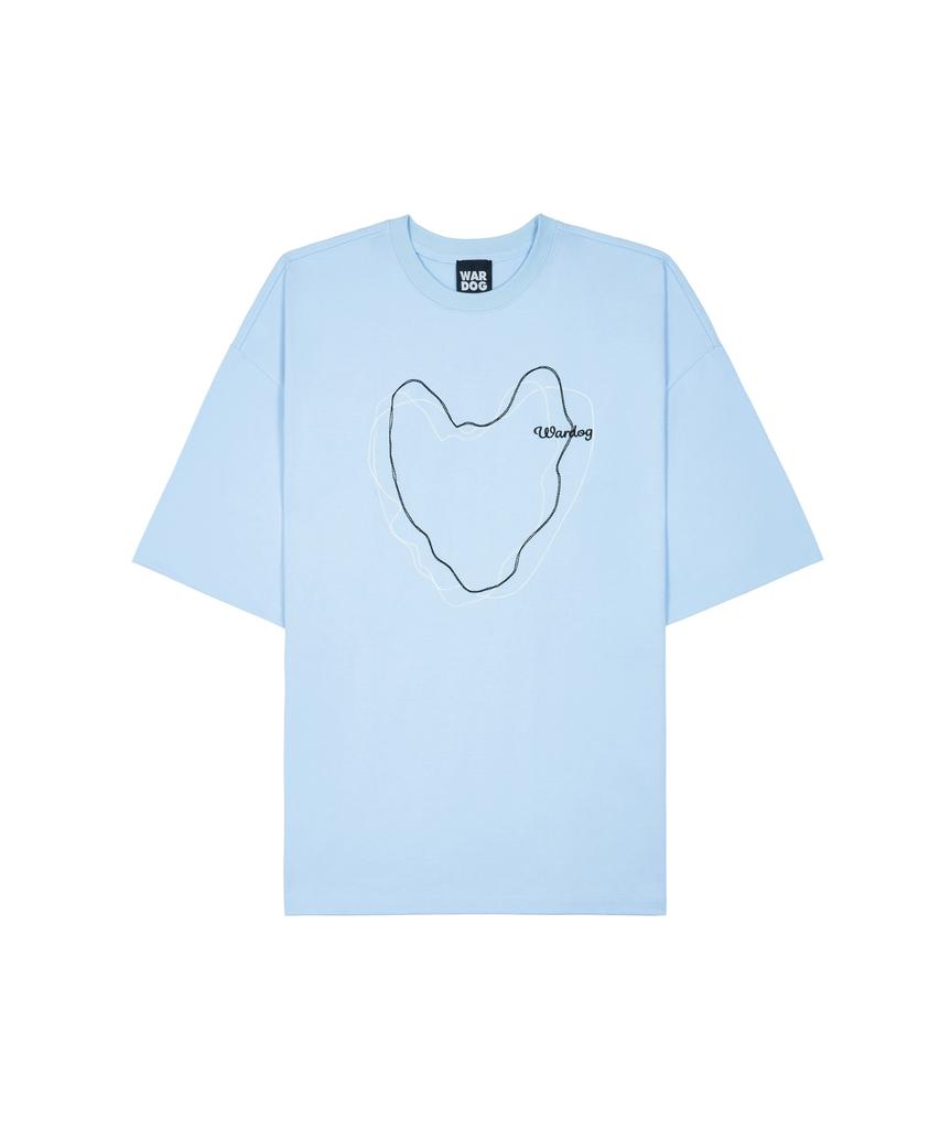 WARDOG Line Drawing T-Shirt Powder Blue