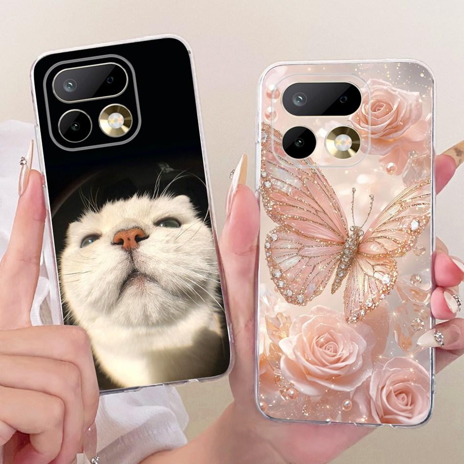 For Realme 16 Pro+ 16Pro Cute Flower Butterfly Cat Painted Case For Realme 16 Pro Plus 5G Soft Silicone TPU Phone Cases