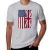 Соединенные Штаты с Флагом Соединенного Королевства Смешанный US и UK Union Jack Футболка Блузка новое издание мужская одежда