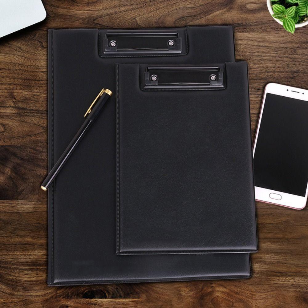 PU Leather Clip Boards A4/A5 Writing Pad Ultra-Smooth Document Holder Office Supplies