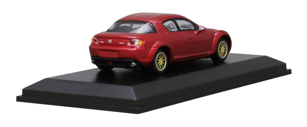 Kyosho Оригинальный масштаб Mazda Red Mini Car Limited 1/64 RX-8