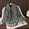 Tassel Blanket Design Thick Pashmina New Winter Warm Shawl Wrap Cashmere Scarf Women Neckerchief Poncho Stoles