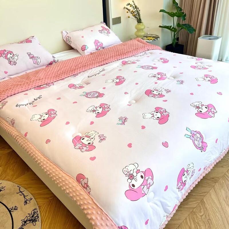 LISM Детское одеяло Hello Kitty из минки с точками