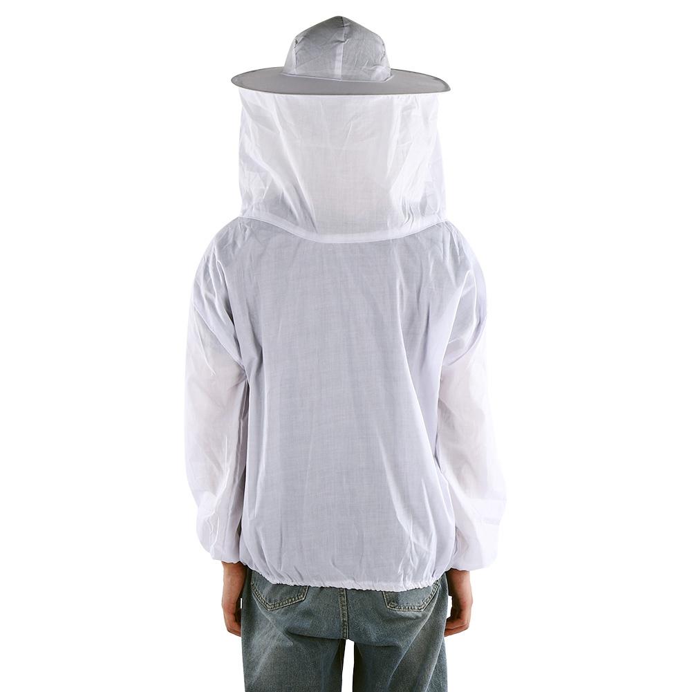 Защитная куртка-сетка для пчеловодства для улицы, дышащий пчелокостюм, аксессуар для пчеловода, белый