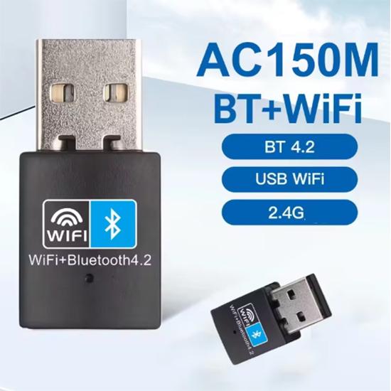 Адаптер USB WiFi и Bluetooth 2 в 1 150 Мбит/с USB WiFi Bluetooth Адаптер 2,4 ГГц Беспроводной Внешний Приемник Передатчик RTL8723 WiFi Донгл