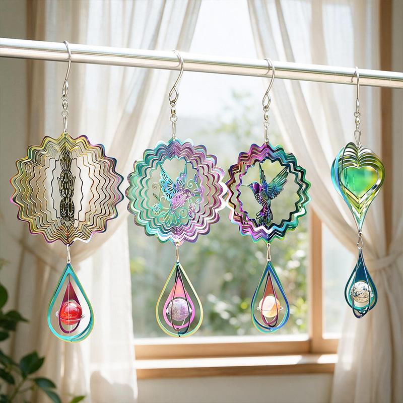 Angel Halo Rotating Water Drop Tail Crystal Stone Sun Catcher Hanging Pendant Prism Rainbow Maker Window Decor