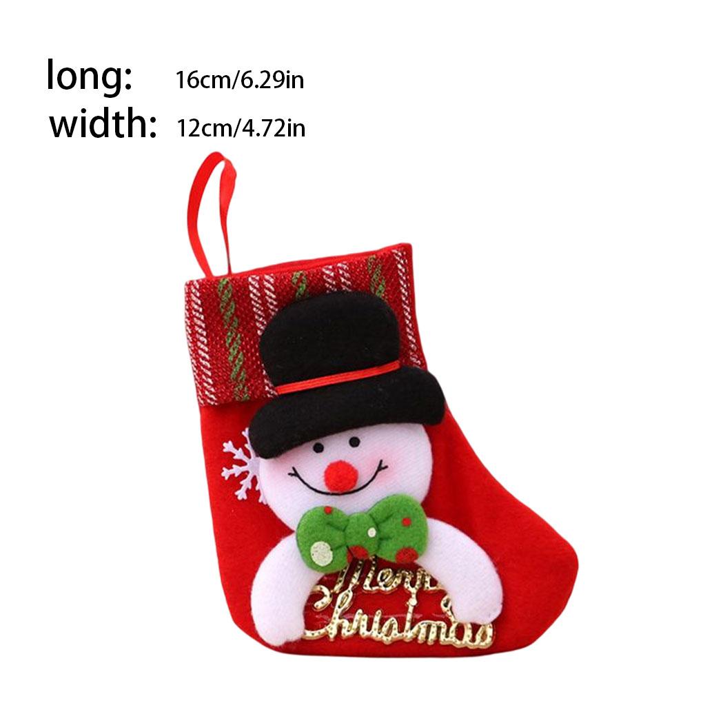 Cartoon Christmas Bags Wrapping Packaging Storage Hanger Socks Letters Sign Goodie Bag Hanging Pendent Candy Snacks New Year