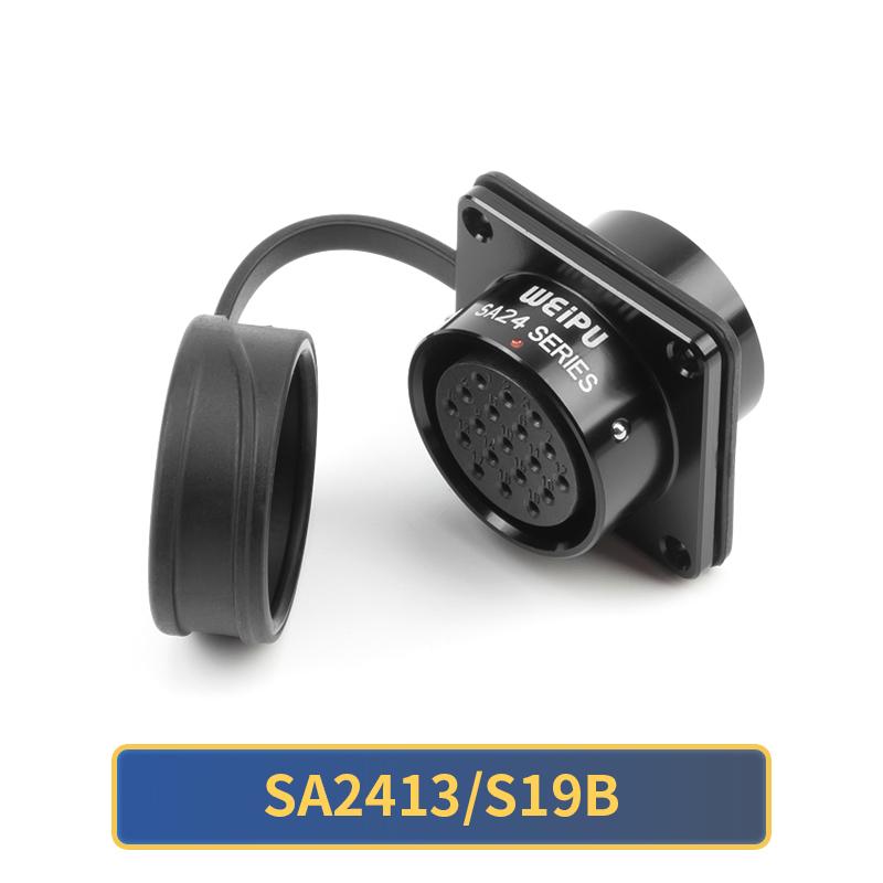 WEIPU SA24 SA2410/P SA2413 IP67 Waterproof Male Plug Female Socket Panel Connector M24 2 3 4 9 10 12 12B 19 Pin Soldering M24