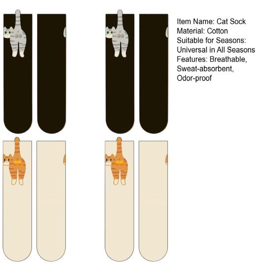 Милые носки с кошками и шариками для женщин, забавные 3D носки с кошками и пушистыми шариками, новинка, хлопковые носки с изображением животных для любителей кошек