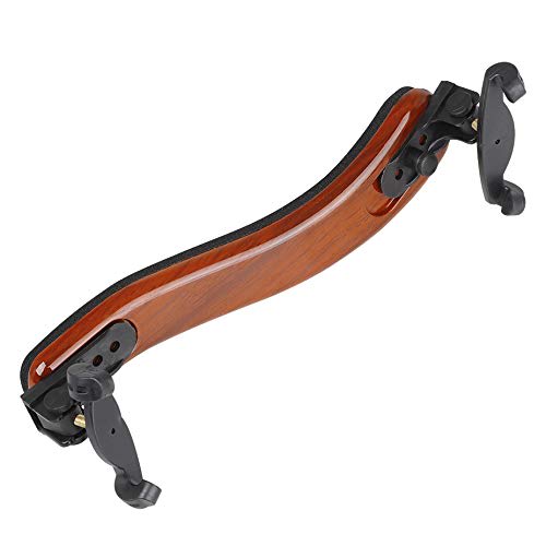 Adjivecct Professional 1/4 1/2 Full Size Adjustable Maple Wood Violin Shoulder Rest, Violin Parts Accessories