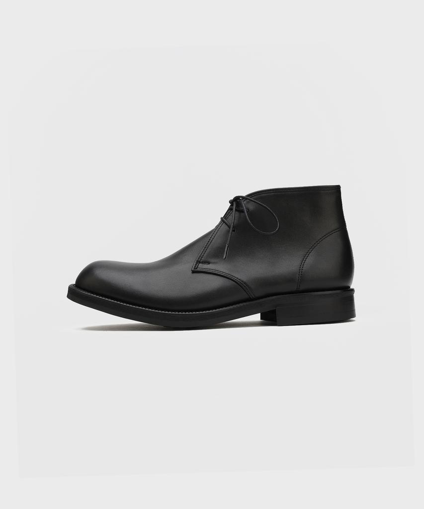 Firenze Atelier [Vibram] Ankle Line Solid Chukka Boots 2700 [Kip Black]