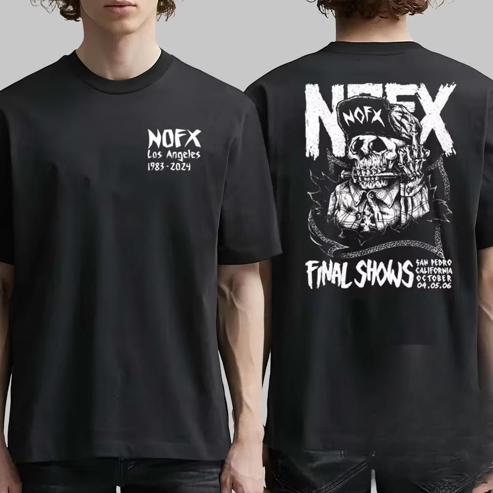 Men Women Fans Essentials Short Sleeve Tops Fashion Brand Summer Casual Daily Tee NOFX Rock Band Oversized Unisex Harajuku high quality
