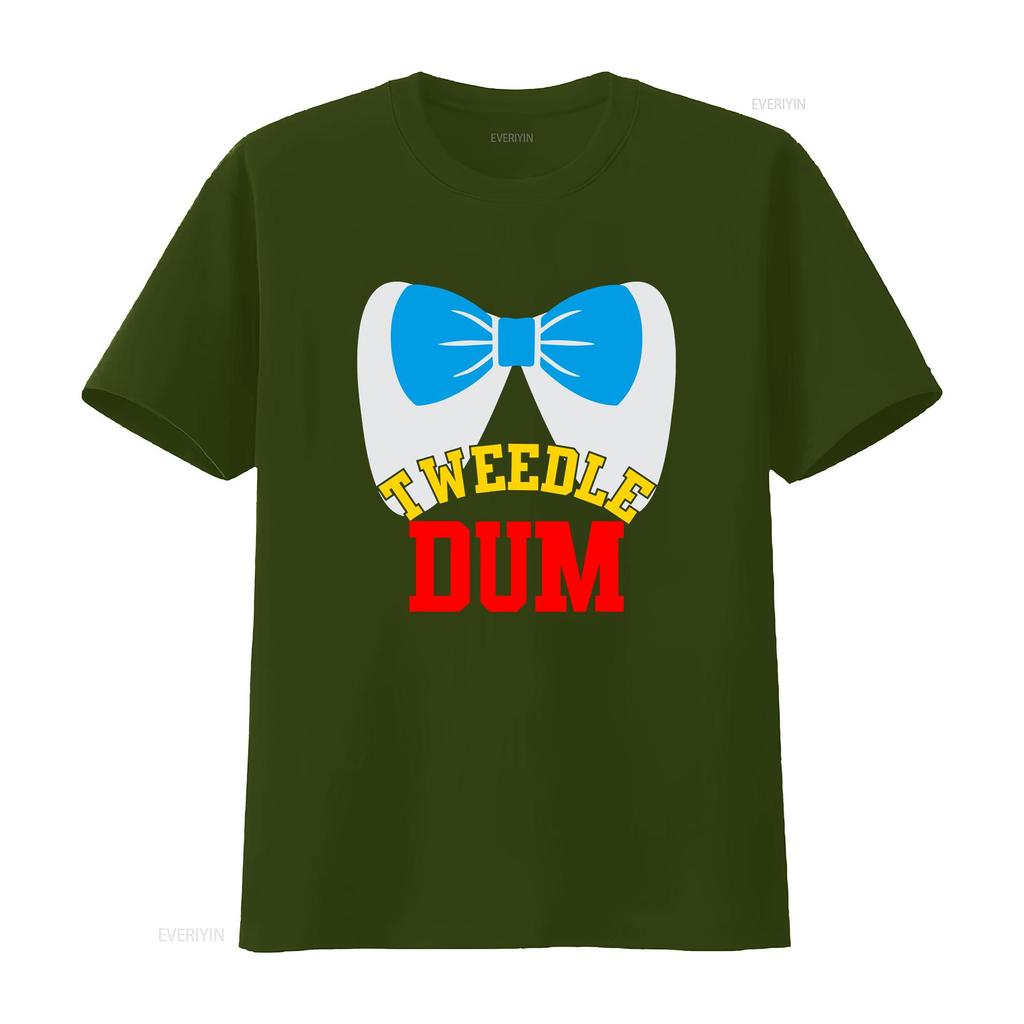Tweedle Dee Dum funny matching halloween costume for couples T Shirt vintage Washed Stylish Unisex graphic Comfortable Soft