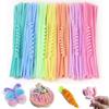 100 Pcs 30cm Pipes Chenille Rods Different Colors Craft Supplies Bulk for DIY Art & Craft Projects Creative Gift Wrap Party Decorations