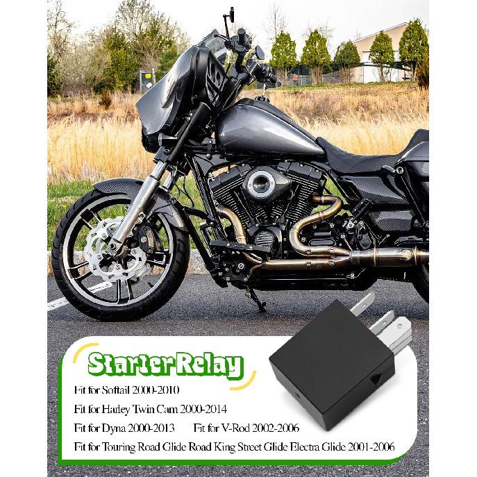 Starter Relay Fit for Harley Twin Cam 2000-2014,for Softail 2000-2010,Dyna 2000-2013,Touring Road Glide Road King Street Glide Electra Glide