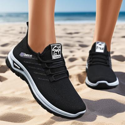 Женские повседневные туфли Flyknit Breathable для пар, универсальные, легкие, с мягкой подошвой, спортивные туфли