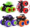 Monster Trucks Pull Back Vehicles Cars 360° Rotation 4 Wheels Drive Durable Friction Powered Push and Go Toys Truck Playset