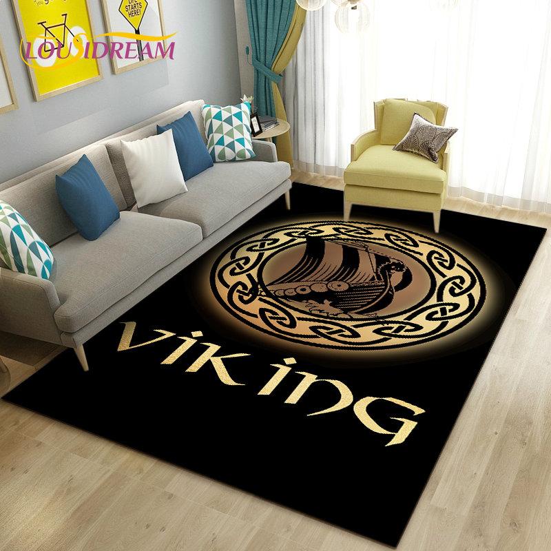 Коврик «Викинги», скандинавская мифология, Один Фенри, ковер, ковер для гостиной, спальни, дивана, коврик, декор, нескользящий напольный коврик для детских игр