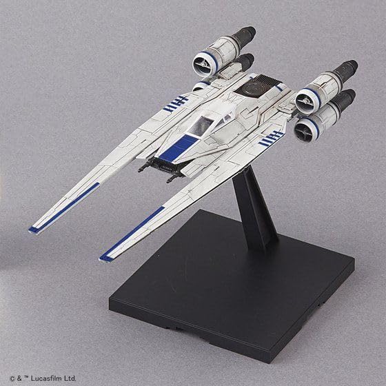 Пластиковая модель истребителя Tie Striker из вселенной BANDAI SPIRITS Star Wars в наборе 1/144 U-Wing с цветовой кодировкой (Новая версия)