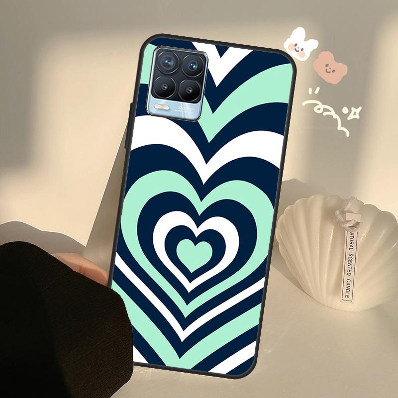 Latte Love Тоннель Коричневое Сердце Чехол Для Realme C75 C63 C61 C55 C51 C53 C25 C65 C67 C71 11 12 13 14 15 Pro Plus GT6 GT7 Pro