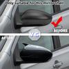Накладка на зеркало заднего вида для Nissan Qashqai J10 2007-2014 Черная Европейская версия Наклеиваемые аксессуары для корпуса бокового зеркала