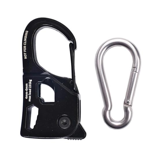 1/2 шт. Самоблокирующийся натяжитель веревки, сверхпрочный, из алюминиевого сплава, для наружного использования, бэкпэкинга, туризма, катания на лодке, кемпинга, регулятор-затяжитель оттяжного шнура