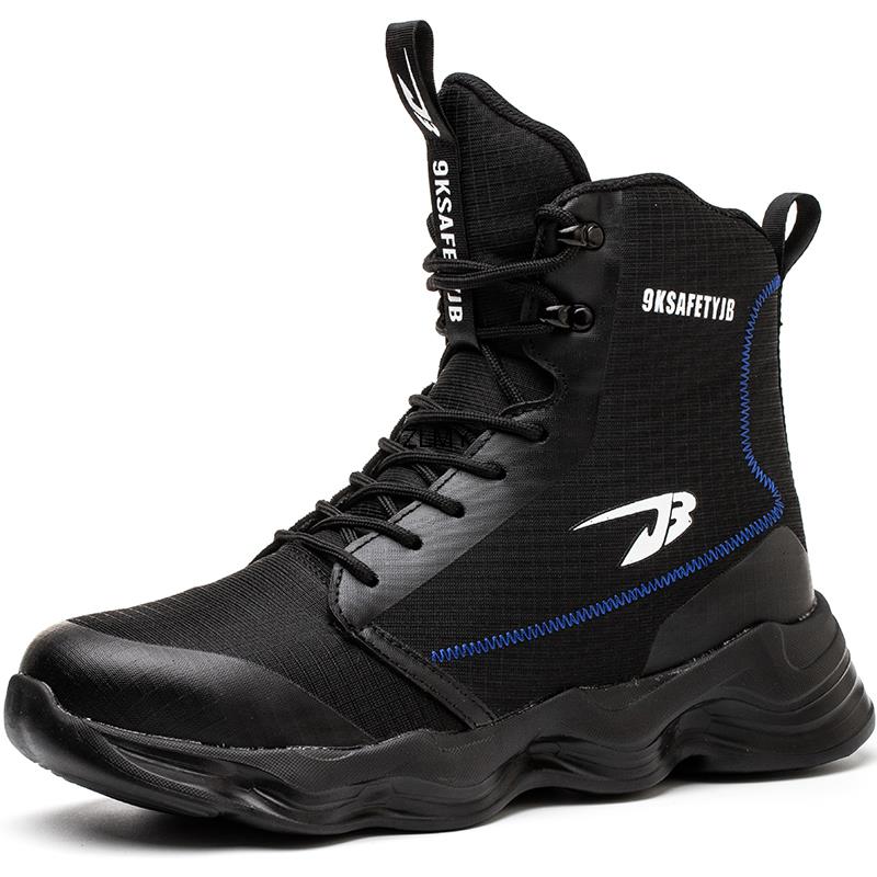 Неразрушимые мужские рабочие защитные ботинки, высокие рабочие ботинки с защитой от ударов и проколов, промышленные зимние ботинки, мужская защитная обувь