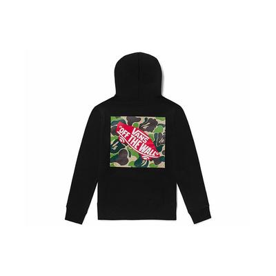 Vans Толстовка унисекс с принтом логотипа X BAPE на флисовой подкладке, черный VN0A7XKM448
