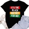 Футболки к Месяцу черной истории для женщин, Топы с принтом Black Pride Melanin, Футболка афроамериканца