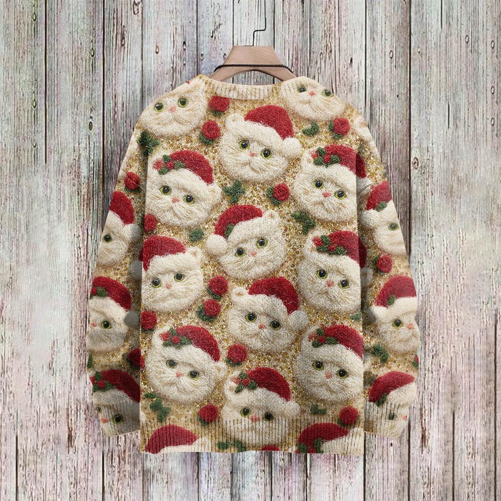 Christmas Sweatshirts For Women Knit Sweater Cute Shirt Fall Crewneck Pullover Tops