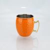 2 шт., новая кружка для коктейля и вина Moscow Mule, кружка 500 мл, нержавеющая сталь, кованая медная, пивная кружка, барная посуда для напитков