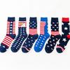 Men's National Flag Cotton Socks: Long Tube, Autumn/Winter Style, European & American Trend