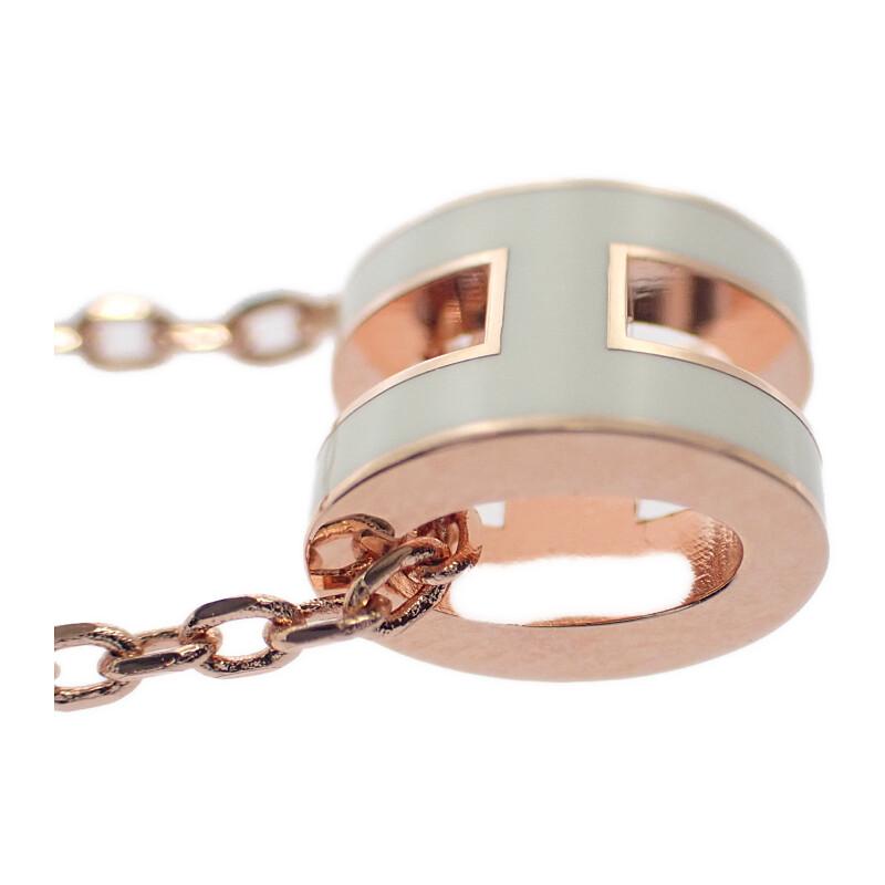 HERMES   Necklace white metal Women