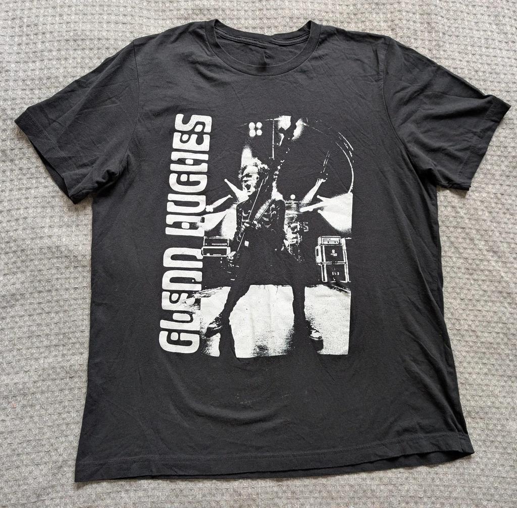 VTG Glenn Hughes Live In Tour Heavy Cotton Black T Shirt S-5XL BT524