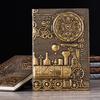 Vintage 3D Embossed Notepad Handmade Hardcover PU Notebook European Style Embossed Vintage A5 Diary