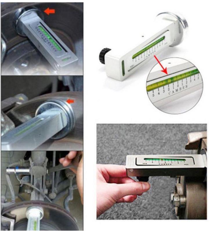 Magnetic Camber Adjustment Tool: Four-Wheel Alignment Gauge