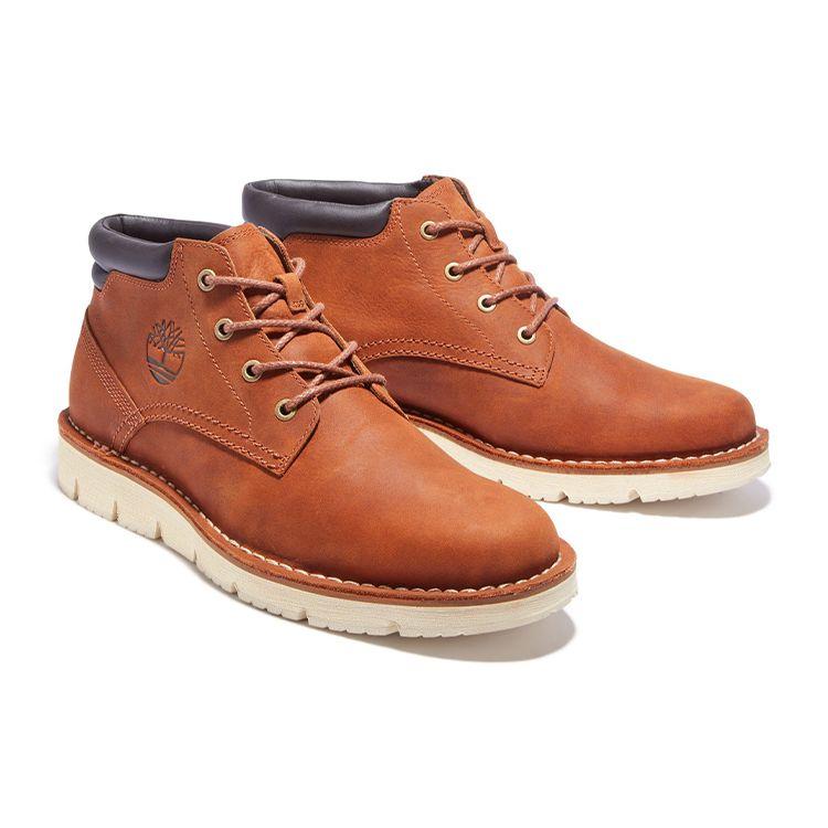 Timberland Chukka Top Grain Leather Прочные амортизирующие удобные ботильоны для отдыха на природе Мужские ботинки Rust A44QS