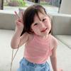 Kids Girls Suspender Vests Summer Cotton Sleeveless Tanks Kids Girls Summer Sling Baby Children Girls Vest
