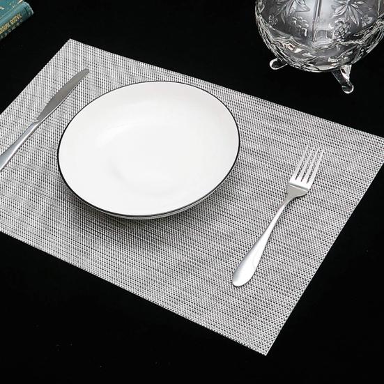 4 шт. термостойкий протираемый коврик для столовых приборов, нескользящий коврик для праздничного стола, декор