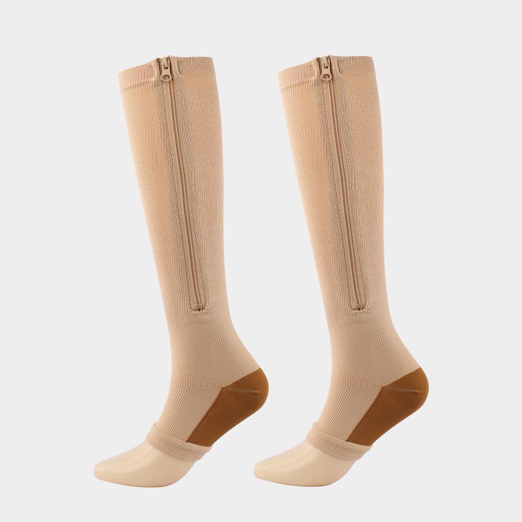 Zippered Compression Sports Socks for Varicose Veins
