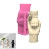 Innovative Silicone Moulds Flower Vase Molds Hands Shape Flexible Ornament Molds Unique Flowerpot Moulds for Crafting