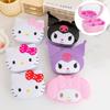 Sanrio Hello Kitty Зеркало для макияжа с ящиком для хранения My Melody Kuromi Настольный органайзер с 4 отделениями Милый декор для стола/комнаты Подарок для девочки