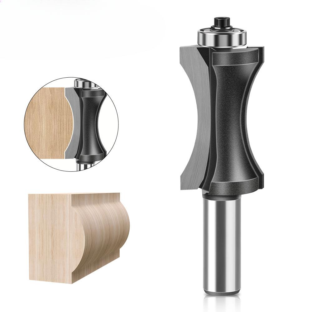 Bearing Flat Bottom Arc Knife Engraving Machine Wood Board Rounded Corner Cutter Woodworking Milling Cutter Stair Floor Cutter Gong Milling Cutter