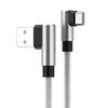 USB C 90-градусный угловой USB-кабель типа C для зарядки, кабель для Samsung, Xiaomi, аксессуары для мобильных телефонов, 3A, USB-кабель для быстрой зарядки, 2 м, 3 м