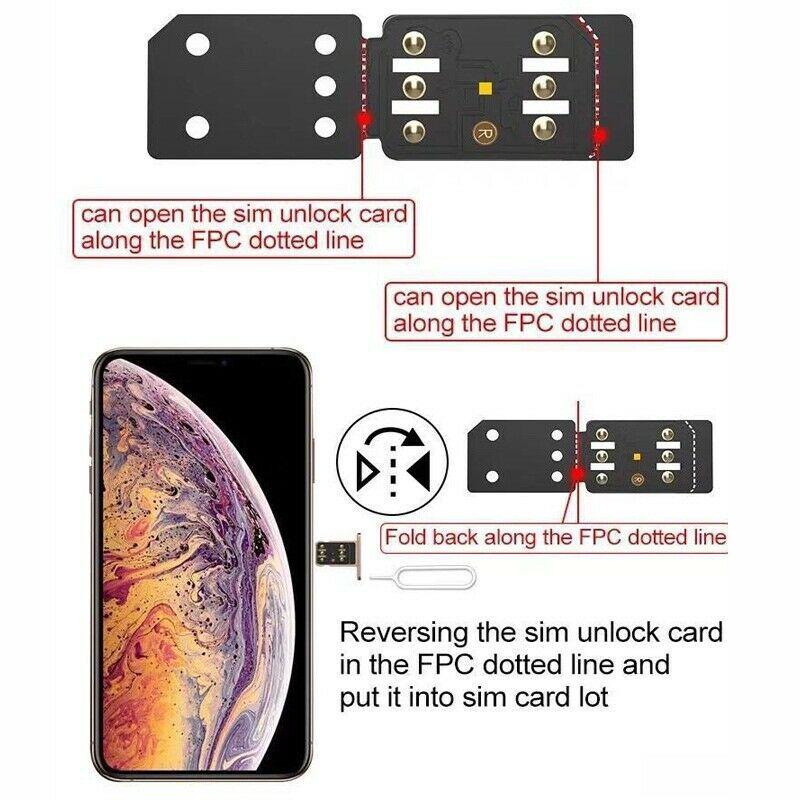 Карта разблокировки R-SIM 14 RSIM Nano для iPhone XS MAX/XR/XS/8/7/6 4G iOS 12