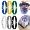 6PCS Multifunctional Elastic Trash Can Bands Adjustable Rubber Bands Cord Lock Household Garbage Can Bands For Home Office