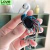 Red -Crowned Crane Brooch For Woman Animal Bird Pin Retro Rhinestone Flamingo Brooches Jewelry Accessories